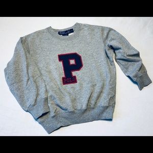 Polo by Ralph Lauren grey varsity sweatshirt